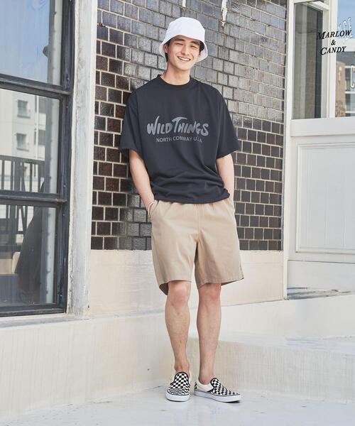 coen(コーエン)の「ワンポイントアメトラ刺繍イージーショーツ(チノパンツ・メンズ・ベージュ/ネイビー・XL/M/L/S)」の5枚目の写真
