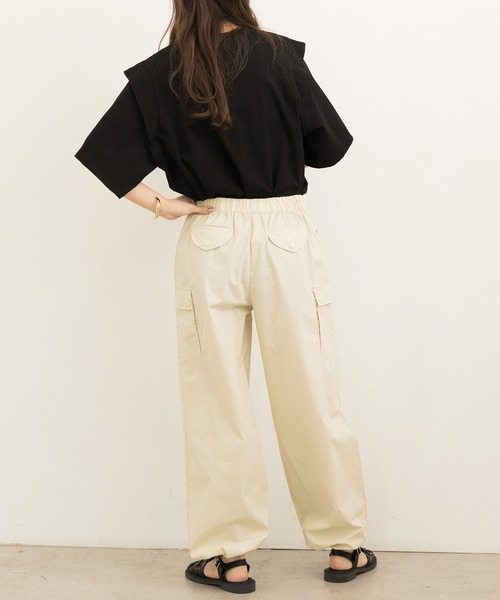 DAY CLOSET(デイ クローゼット)の「レディース チュニック風レイヤードロゴTシャツ(Tシャツ/カットソー・レディース・ブラック/グレー・L/S/M)」の20枚目の写真