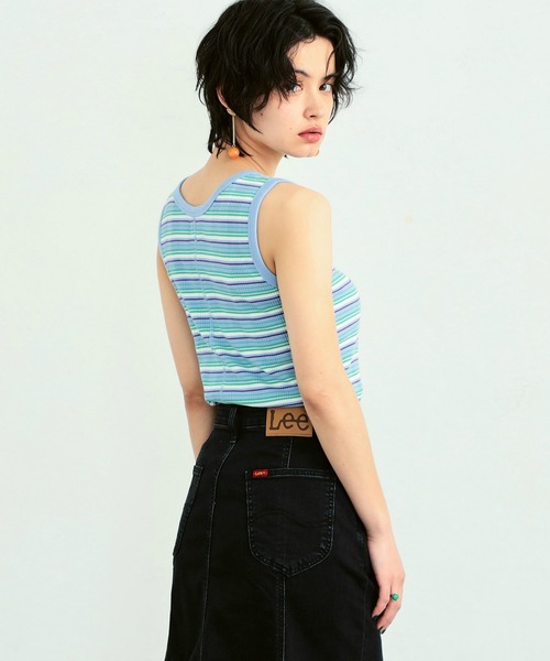 Lee（リー）の「マルチボーダーリブタンクトップ（Tシャツ