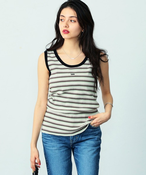 Lee（リー）の「マルチボーダーリブタンクトップ（Tシャツ