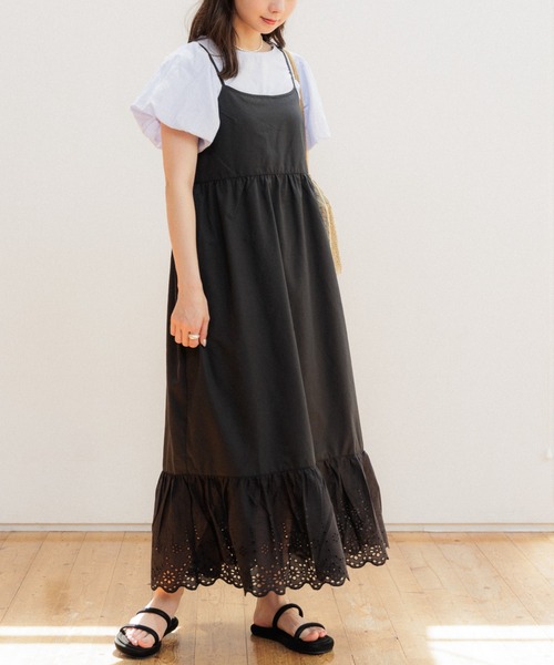 flower（フラワー）の「サニーレースワンピース（ワンピース・レディース・ホワイト/ブラック・FREE）」の2枚目の写真