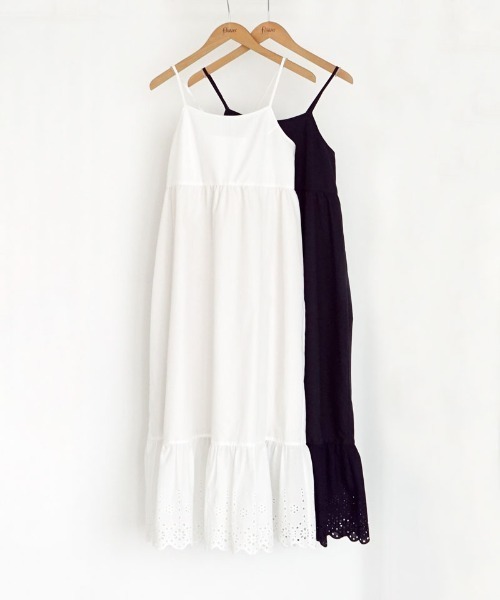 flower（フラワー）の「サニーレースワンピース（ワンピース・レディース・ホワイト/ブラック・FREE）」の9枚目の写真