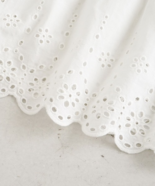 flower（フラワー）の「サニーレースワンピース（ワンピース・レディース・ホワイト/ブラック・FREE）」の6枚目の写真