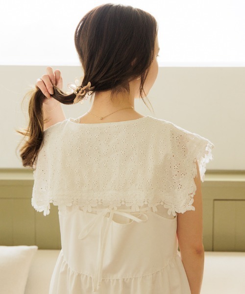 flower（フラワー）の「サニーレースワンピース（ワンピース・レディース・ホワイト/ブラック・FREE）」の11枚目の写真