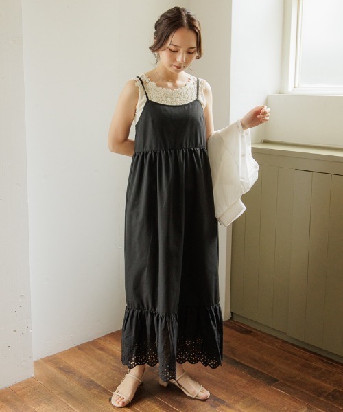 flower（フラワー）の「サニーレースワンピース（ワンピース・レディース・ホワイト/ブラック・FREE）」の16枚目の写真