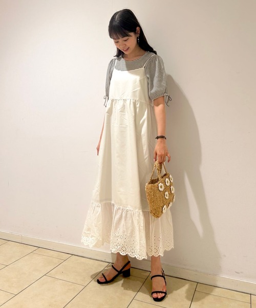 flower（フラワー）の「サニーレースワンピース（ワンピース・レディース・ホワイト/ブラック・FREE）」の5枚目の写真