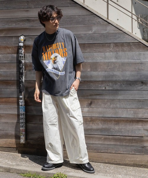 RAGEBLUE（レイジブルー）の「ヴィンテージライク/ロックバンドTシャツ（Tシャツ/カットソー・メンズ・ブラック/ブラック系その他・MEDIUM/LARGE）」の7枚目の写真