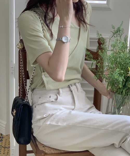 Achic(アシック)の「軽量半袖トップス(Tシャツ/カットソー・レディース・ミント/ホワイト/ブラック・M)」の14枚目の写真