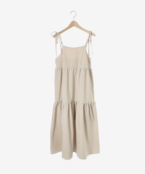MAJESTIC LEGON(マジェスティックレゴン)の「ティアードキャミワンピ(ワンピース・レディース・ベージュ/ブラック・MEDIUM/SMALL)」の15枚目の写真