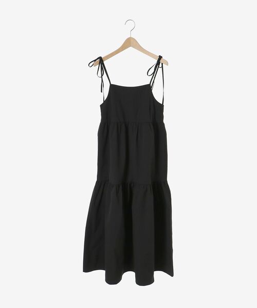 MAJESTIC LEGON(マジェスティックレゴン)の「ティアードキャミワンピ(ワンピース・レディース・ベージュ/ブラック・MEDIUM/SMALL)」の16枚目の写真