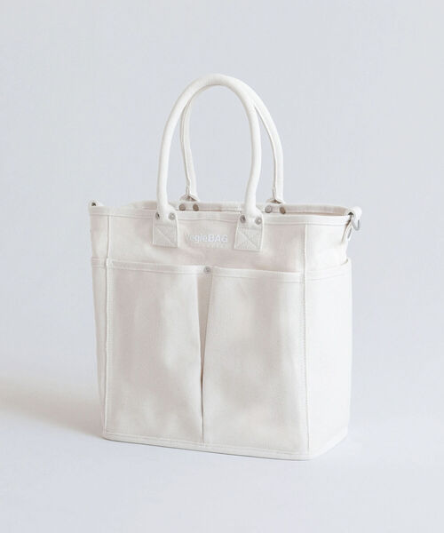 VegieBAG(ベジバッグ)の「【VegieBAG/ベジバッグ】SQUARE キャンバストートバッグ(トートバッグ・メンズ・キナリ/ブラック・FREE)」の1枚目の写真