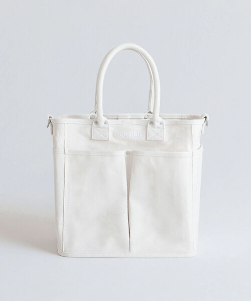 VegieBAG(ベジバッグ)の「【VegieBAG/ベジバッグ】SQUARE キャンバストートバッグ(トートバッグ・メンズ・キナリ/ブラック・FREE)」の6枚目の写真