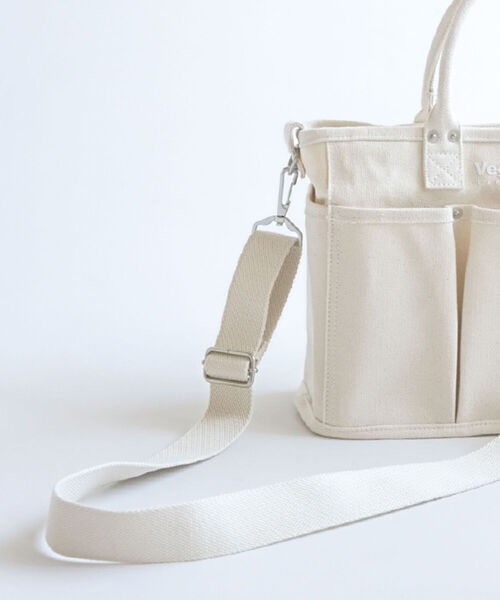 VegieBAG(ベジバッグ)の「【VegieBAG/ベジバッグ】SQUARE キャンバストートバッグ(トートバッグ・メンズ・キナリ/ブラック・FREE)」の9枚目の写真