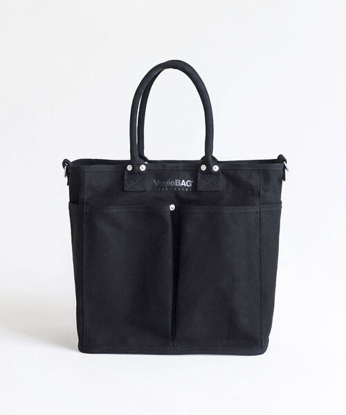 VegieBAG(ベジバッグ)の「【VegieBAG/ベジバッグ】SQUARE キャンバストートバッグ(トートバッグ・メンズ・キナリ/ブラック・FREE)」の13枚目の写真