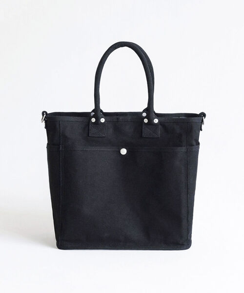 VegieBAG(ベジバッグ)の「【VegieBAG/ベジバッグ】SQUARE キャンバストートバッグ(トートバッグ・メンズ・キナリ/ブラック・FREE)」の15枚目の写真