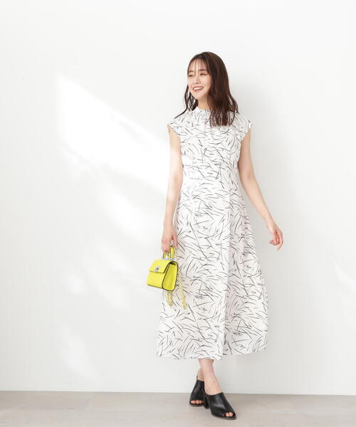 N.(N. Natural Beauty Basic)(エヌエヌナチュラルビューティーベーシック)の「【S Size Line】◆モノトーンプリントワンピース(ワンピース・レディース・ホワイト系その他/ブラック系その他・SMALL/MEDIUM)」の22枚目の写真