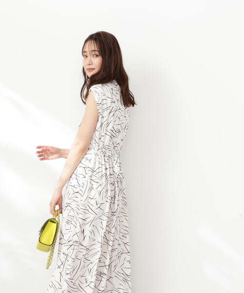 N.(N. Natural Beauty Basic)(エヌエヌナチュラルビューティーベーシック)の「【S Size Line】◆モノトーンプリントワンピース(ワンピース・レディース・ホワイト系その他/ブラック系その他・SMALL/MEDIUM)」の20枚目の写真
