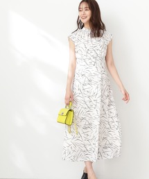 N.(N. Natural Beauty Basic) | 【S Size Line】◆モノトーンプリントワンピース(ワンピース)