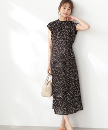 N.（N. Natural Beauty Basic） | 【S Size Line】◆モノトーンプリントワンピース(ワンピース)