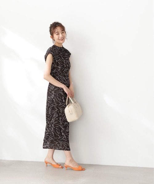 N.(N. Natural Beauty Basic)(エヌエヌナチュラルビューティーベーシック)の「【S Size Line】◆モノトーンプリントワンピース(ワンピース・レディース・ホワイト系その他/ブラック系その他・SMALL/MEDIUM)」の15枚目の写真