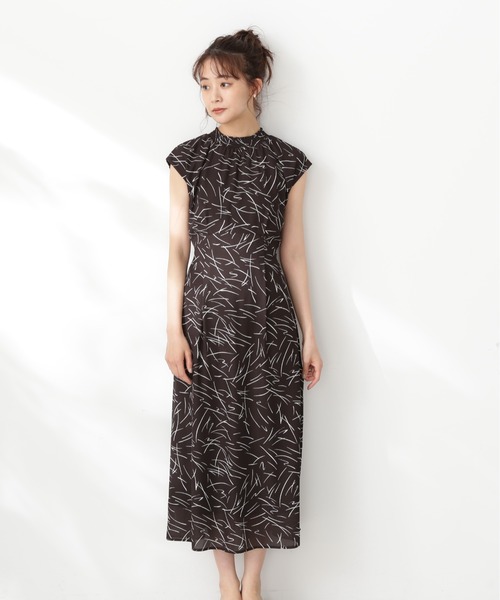 N.(N. Natural Beauty Basic)(エヌエヌナチュラルビューティーベーシック)の「【S Size Line】◆モノトーンプリントワンピース(ワンピース・レディース・ホワイト系その他/ブラック系その他・SMALL/MEDIUM)」の12枚目の写真