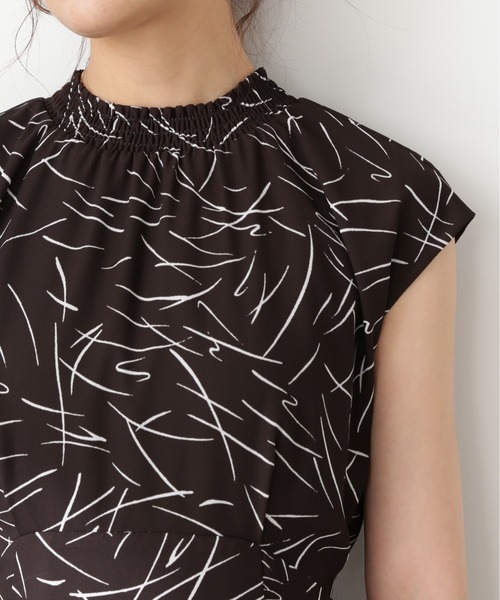 N.(N. Natural Beauty Basic)(エヌエヌナチュラルビューティーベーシック)の「【S Size Line】◆モノトーンプリントワンピース(ワンピース・レディース・ホワイト系その他/ブラック系その他・SMALL/MEDIUM)」の10枚目の写真