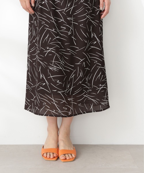 N.(N. Natural Beauty Basic)(エヌエヌナチュラルビューティーベーシック)の「【S Size Line】◆モノトーンプリントワンピース(ワンピース・レディース・ホワイト系その他/ブラック系その他・SMALL/MEDIUM)」の16枚目の写真