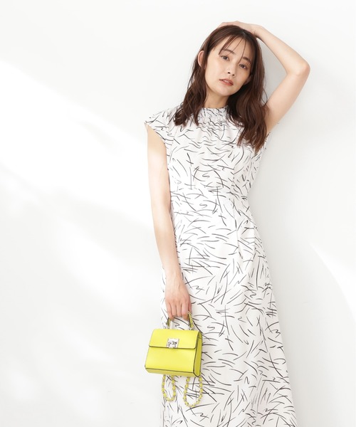 N.(N. Natural Beauty Basic)(エヌエヌナチュラルビューティーベーシック)の「【S Size Line】◆モノトーンプリントワンピース(ワンピース・レディース・ホワイト系その他/ブラック系その他・SMALL/MEDIUM)」の11枚目の写真