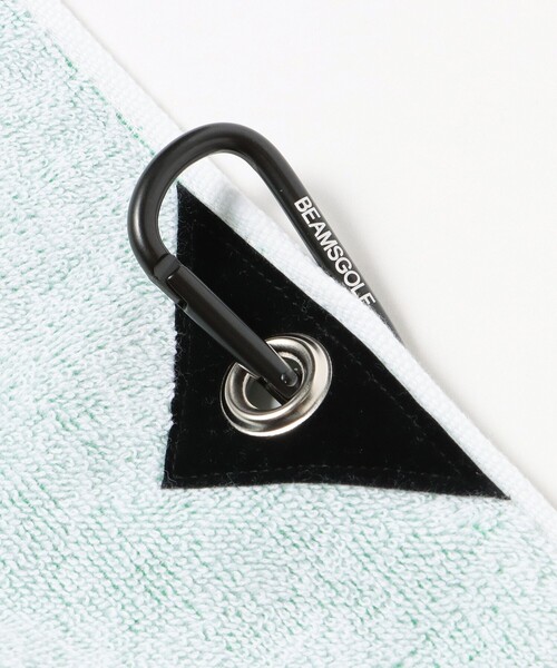 BEAMS GOLF（ビームスゴルフ）の「カラビナ付き 今治 ロゴ フェイスタオル（ゴルフグッズ・メンズ・ネイビー/ホワイト/ブラック・ONE SIZE）」の14枚目の写真