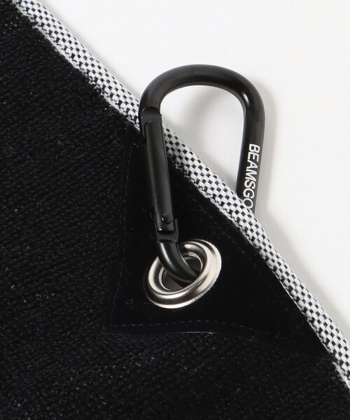 BEAMS GOLF（ビームスゴルフ）の「カラビナ付き 今治 ロゴ フェイスタオル（ゴルフグッズ・メンズ・ネイビー/ホワイト/ブラック・ONE SIZE）」の17枚目の写真