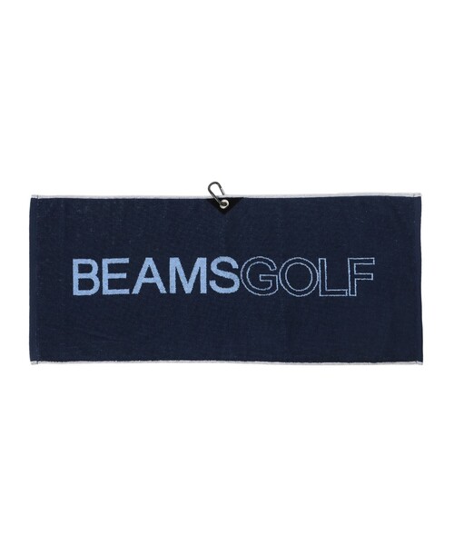 BEAMS GOLF（ビームスゴルフ）の「カラビナ付き 今治 ロゴ フェイスタオル（ゴルフグッズ・メンズ・ネイビー/ホワイト/ブラック・ONE SIZE）」の6枚目の写真