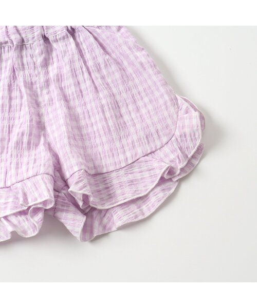 apres les cours（アプレレクール）の「【WEB限定】マルチストライプ・チェック柄セットアップ（セットアップ・キッズ・ラベンダー/イエロー・80/90/100/110/120/130/140）」の17枚目の写真