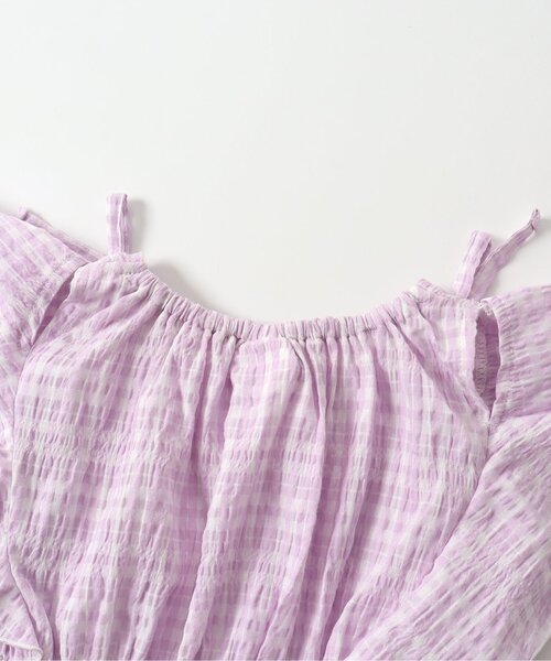apres les cours（アプレレクール）の「【WEB限定】マルチストライプ・チェック柄セットアップ（セットアップ・キッズ・ラベンダー/イエロー・80/90/100/110/120/130/140）」の18枚目の写真