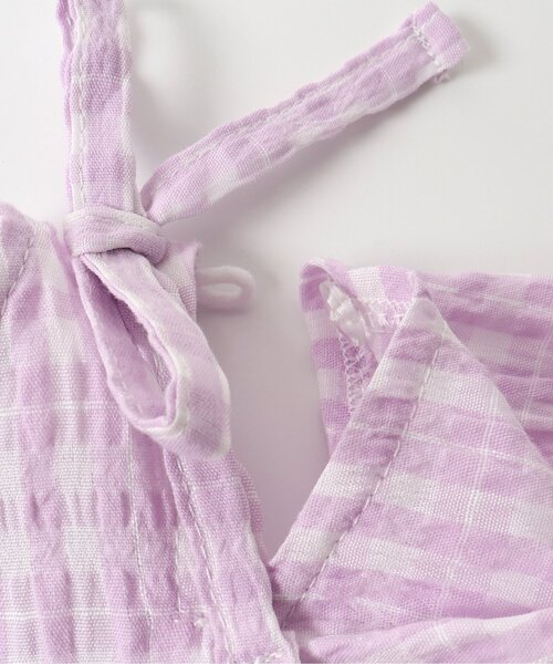 apres les cours（アプレレクール）の「【WEB限定】マルチストライプ・チェック柄セットアップ（セットアップ・キッズ・ラベンダー/イエロー・80/90/100/110/120/130/140）」の21枚目の写真