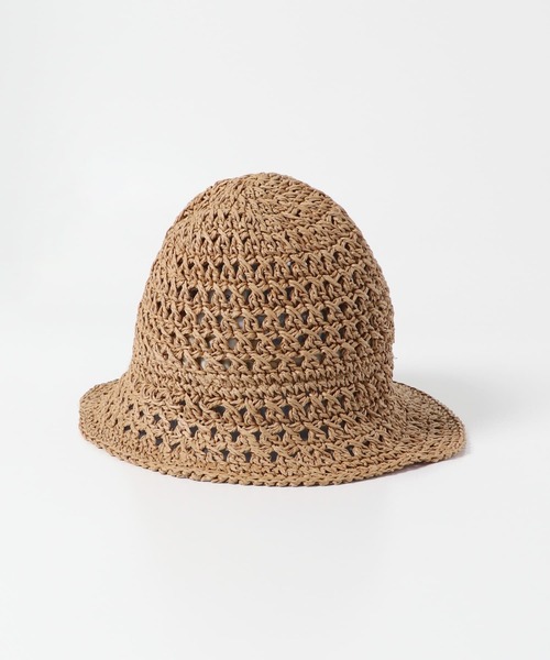 KBF（ケイビーエフ）の「透かし編みバケットHAT（ハット・レディース・ベージュ/ナチュラル・ONE）」の9枚目の写真