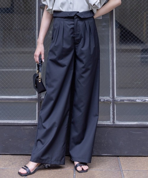 clear（クリア）の「ウエストデザイン2wayパンツ[オフィスカジュアル