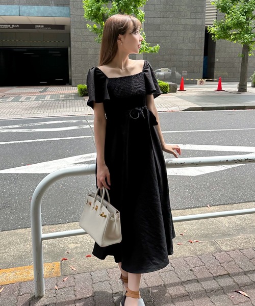 KOBE LETTUCE（コウベレタス）の「[ 岡部あゆみさんコラボ ] マルチwayカシュクールワンピース（ワンピース・レディース・ライトブルー/ブラック/ベージュ系1/ピンク/ベージュ系/ピンク系/イエロー/ブラック系/ブルー系/イエロー系・1/2）」の14枚目の写真