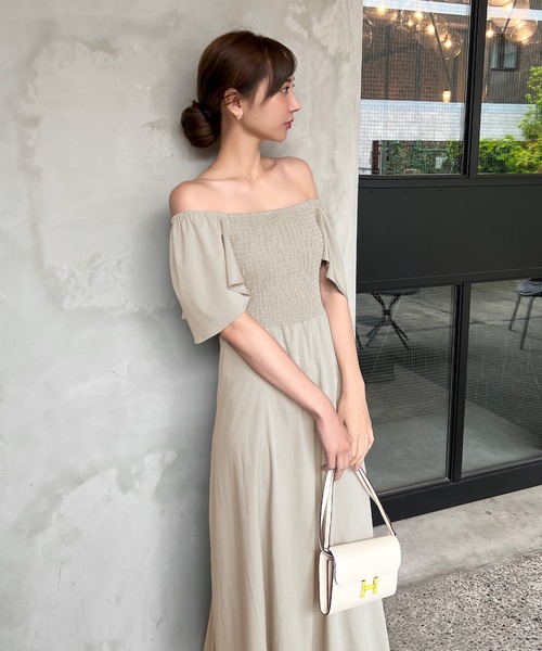 KOBE LETTUCE（コウベレタス）の「[ 岡部あゆみさんコラボ ] マルチwayカシュクールワンピース（ワンピース・レディース・ライトブルー/ブラック/ベージュ系1/ピンク/ベージュ系/ピンク系/イエロー/ブラック系/ブルー系/イエロー系・1/2）」の16枚目の写真