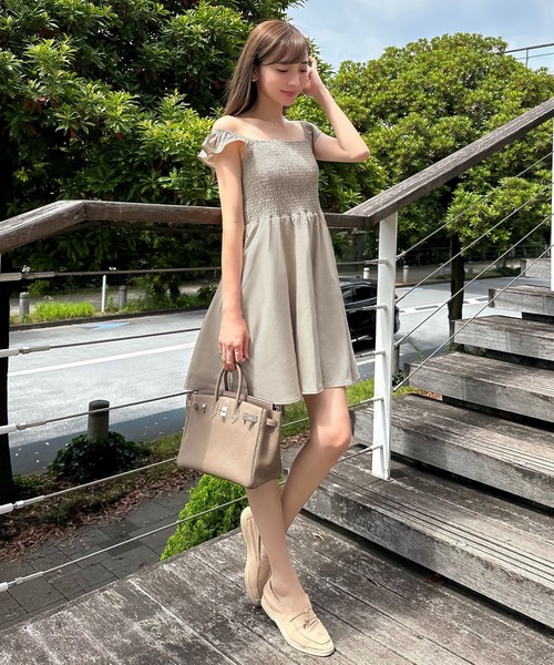 KOBE LETTUCE（コウベレタス）の「[ 岡部あゆみさんコラボ ] マルチwayカシュクールワンピース（ワンピース・レディース・ライトブルー/ブラック/ベージュ系1/ピンク/ベージュ系/ピンク系/イエロー/ブラック系/ブルー系/イエロー系・1/2）」の17枚目の写真