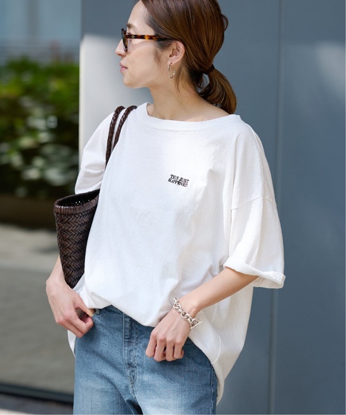 フレームワーク Framework 23SS バックプリントロゴTEE2 Tシャツ カットソー 半袖 クルーネック ストレッチ F 白 23070220907020 FRAMeWORK（フレームワーク）の「≪追加≫バックプリントロゴ