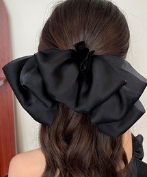 Jasmine Grandiflorum | ボリュームシアーリボン(バレッタ/ヘアクリップ)