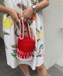 CASSELINI/キャセリーニ クロシェビーズバッグ ハンドバッグ ミニバッグ