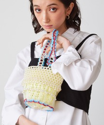 CASSELINI/キャセリーニ クロシェビーズバッグ ハンドバッグ ミニバッグ