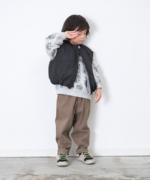 MAKE YOUR DAY(メイクユアデイ)の「ぐいんぐいんのストレッチテーパードパンツ■80~140cm(その他パンツ・キッズ・ブラック/アイボリー/カーキ/ブラウン・80/100/110/120/130/140/90)」の5枚目の写真