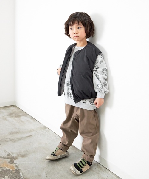 MAKE YOUR DAY(メイクユアデイ)の「ぐいんぐいんのストレッチテーパードパンツ■80~140cm(その他パンツ・キッズ・ブラック/アイボリー/カーキ/ブラウン・80/100/110/120/130/140/90)」の6枚目の写真