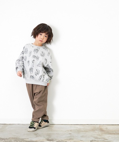 MAKE YOUR DAY(メイクユアデイ)の「ぐいんぐいんのストレッチテーパードパンツ■80~140cm(その他パンツ・キッズ・ブラック/アイボリー/カーキ/ブラウン・80/100/110/120/130/140/90)」の8枚目の写真