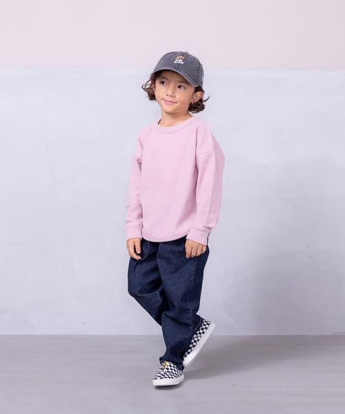 Life Support Products（ライフサポートプロダクツ）の「ワッフルロンT（80～150cm）（Tシャツ/カットソー・キッズ・杢グレー/ブラック系その他/オレンジ/ネイビー/ホワイト系その他/ワインレッド/ピンク/グレー系その他/オフホワイト/チャコール/イエロー/ブルー系その他/グリーン/レッド・80/90/95/100/110/120/130/140/150）」の19枚目の写真