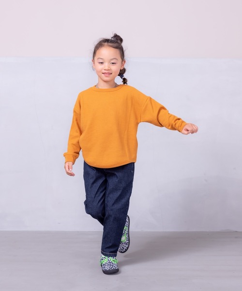 Life Support Products（ライフサポートプロダクツ）の「ワッフルロンT（80～150cm）（Tシャツ/カットソー・キッズ・杢グレー/ブラック系その他/オレンジ/ネイビー/ホワイト系その他/ワインレッド/ピンク/グレー系その他/オフホワイト/チャコール/イエロー/ブルー系その他/グリーン/レッド・80/90/95/100/110/120/130/140/150）」の22枚目の写真