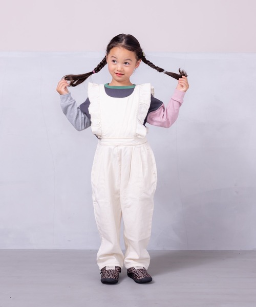 Life Support Products（ライフサポートプロダクツ）の「ワッフルロンT（80～150cm）（Tシャツ/カットソー・キッズ・杢グレー/ブラック系その他/オレンジ/ネイビー/ホワイト系その他/ワインレッド/ピンク/グレー系その他/オフホワイト/チャコール/イエロー/ブルー系その他/グリーン/レッド・80/90/95/100/110/120/130/140/150）」の21枚目の写真