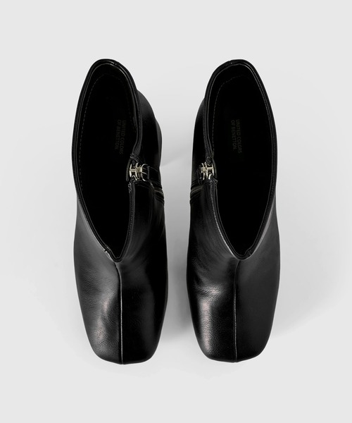 BENETTON (UNITED COLORS OF BENETTON)(ベネトンユナイテッドカラーズオブベネトン)の「チャンキーヒール ショートブーツ(ブーツ・レディース・ブラック・38/37/39/36)」の6枚目の写真